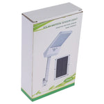 Lampe plate solaire 6W 800LM 48 LED avec télécommande et support