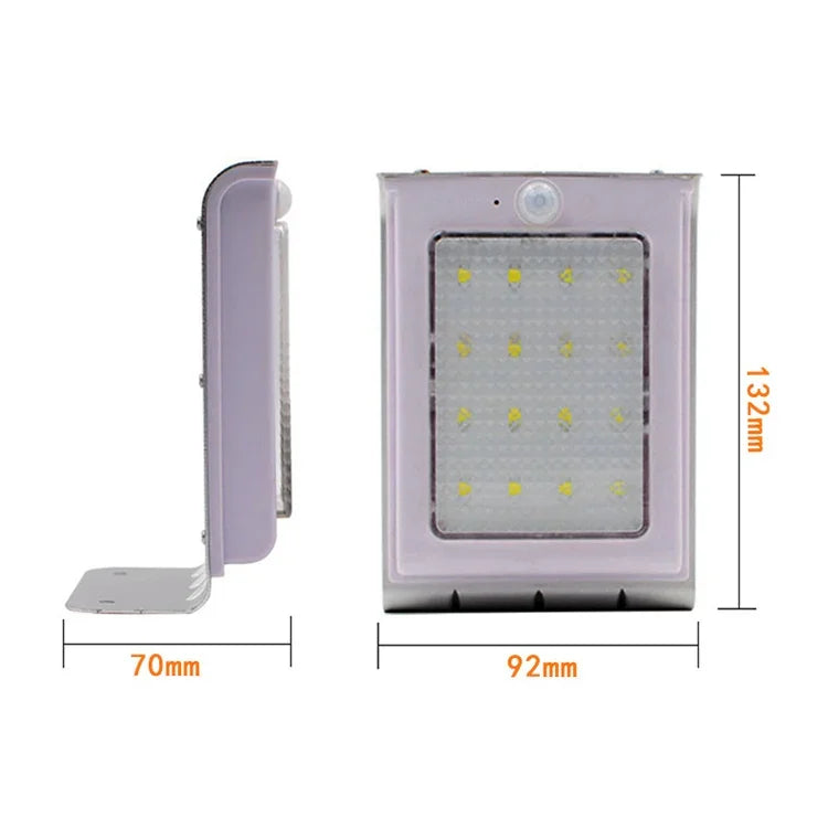 Applique murale solaire de jardin à induction corporelle LED