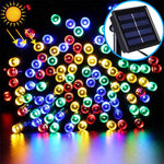 Guirlande solaire étanche 200 LED pour décoration extérieure de Noël, longueur : 22m