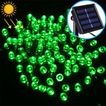 Guirlande solaire étanche 200 LED pour décoration extérieure de Noël, longueur : 22m