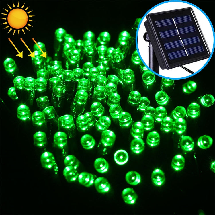 Guirlande solaire étanche 200 LED pour décoration extérieure de Noël, longueur : 22m