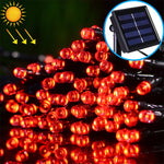 Guirlande solaire étanche 200 LED pour décoration extérieure de Noël, longueur : 22m