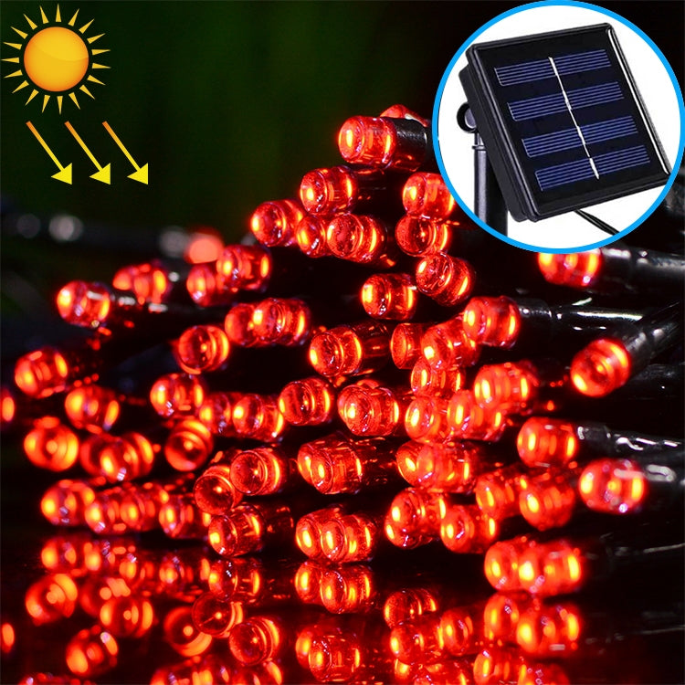 Guirlande solaire étanche 200 LED pour décoration extérieure de Noël, longueur : 22m
