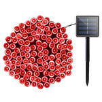 Guirlande solaire étanche 200 LED pour décoration extérieure de Noël, longueur : 22m