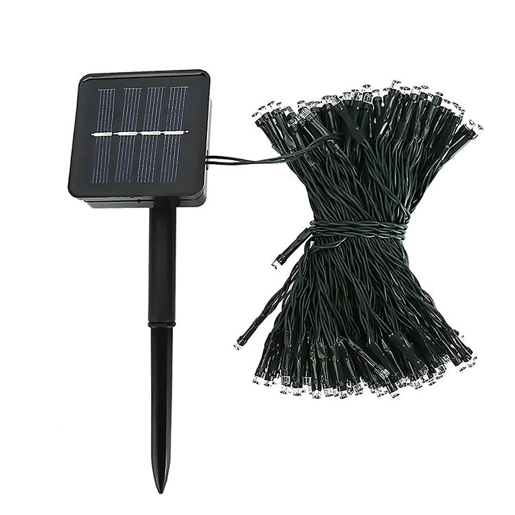 Guirlande solaire étanche 200 LED pour décoration extérieure de Noël, longueur : 22m