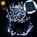 Guirlande solaire étanche 200 LED pour décoration extérieure de Noël, longueur : 22m