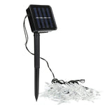 Guirlande solaire en forme d’étoile 20 LED pour jardin extérieur et décoration de Noël