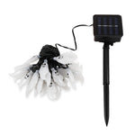 Guirlande solaire en forme de fantôme 30 LED pour jardin extérieur étanche et décoration de Noël