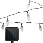 Guirlande solaire en forme de fantôme 30 LED pour jardin extérieur étanche et décoration de Noël