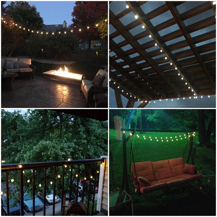 Guirlande solaire de 50 LED Boule à bulles extérieure étanche pour jardin Décoration de Noël et Festival de printemps