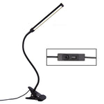 Lampe de bureau LED 8W pliante et réglable avec protection des yeux, version USB à brancher, version USB à brancher (blanc), version USB à brancher (noir)