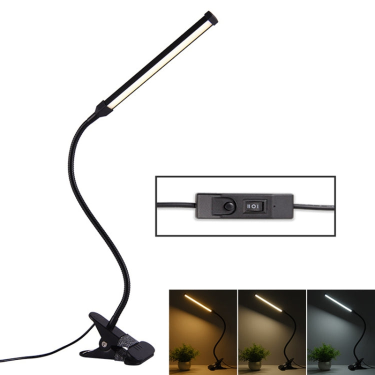 Lampe de bureau LED 8W pliante et réglable avec protection des yeux, version USB à brancher, version USB à brancher (blanc), version USB à brancher (noir)