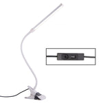 Lampe de bureau LED 8W pliante et réglable avec protection des yeux, version USB à brancher, version USB à brancher (blanc), version USB à brancher (noir)