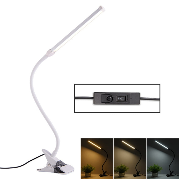 Lampe de bureau LED 8W pliante et réglable avec protection des yeux, version USB à brancher, version USB à brancher (blanc), version USB à brancher (noir)