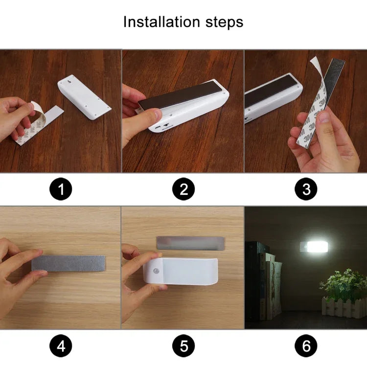 1W 12 LED 240 LM Chargement USB, Distance du capteur : 3m, DC 5V