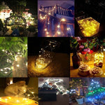 Lampe féerique décorative 100 LED SMD 0603, 10m lumière multicolore, 10m lumière blanche, 10m lumière blanche chaude