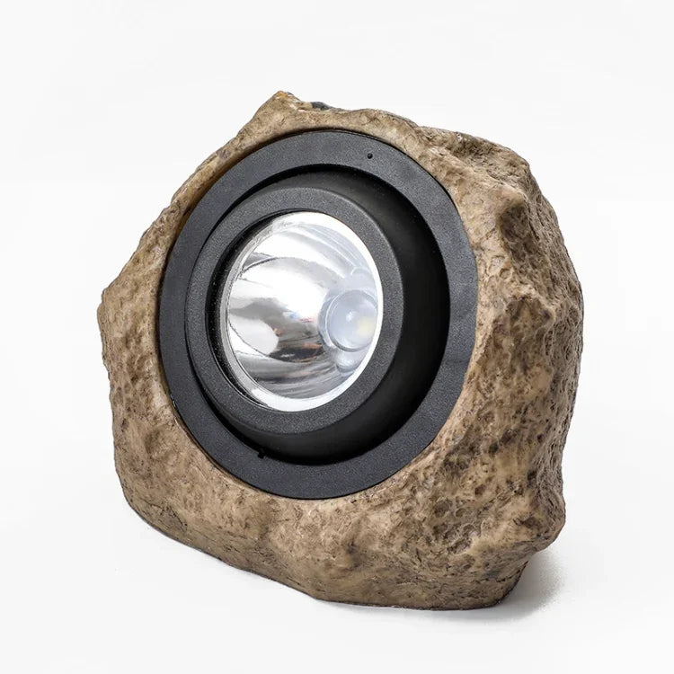 Projecteur à LED solaire effet pierre, étanche IP65, pour jardin et pelouse