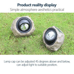 Projecteur à LED solaire effet pierre, étanche IP65, pour jardin et pelouse