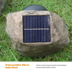 Projecteur à LED solaire effet pierre, étanche IP65, pour jardin et pelouse