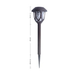 Lampe Solaire Extérieure de Pelouse, Étanche IP65, LED Décorative de Jardin