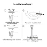 Lampe Solaire Extérieure de Pelouse, Étanche IP65, LED Décorative de Jardin