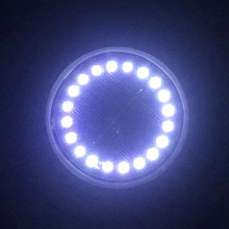 2 Lampes solaires enterrées à 16 LED, étanches IP65, pour jardin et extérieur, 16 LED