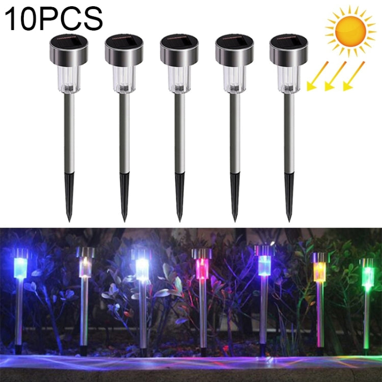 10 lampes solaires d'extérieur en acier inoxydable IP65 étanches à LED pour la décoration de jardin
