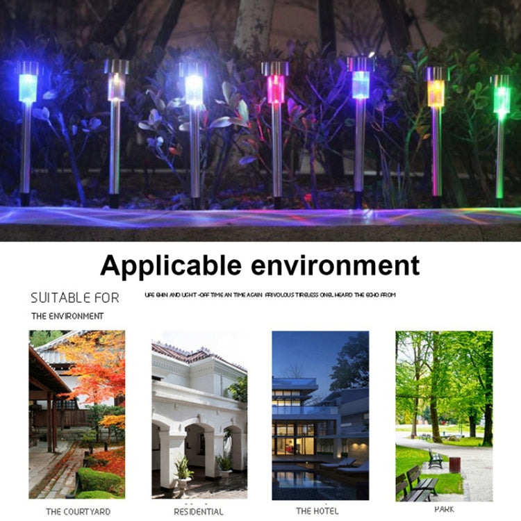 10 lampes solaires d'extérieur en acier inoxydable IP65 étanches à LED pour la décoration de jardin