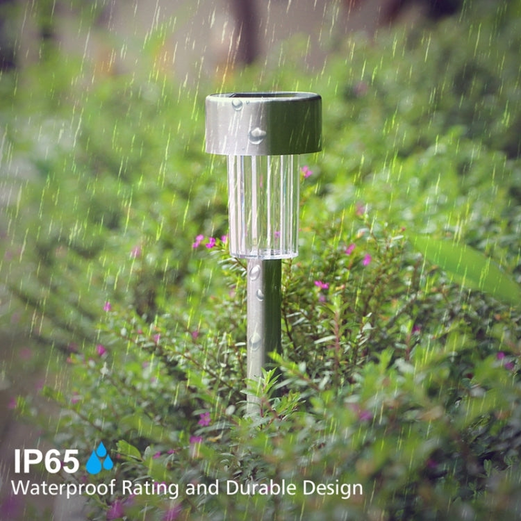 10 lampes solaires d'extérieur en acier inoxydable IP65 étanches à LED pour la décoration de jardin