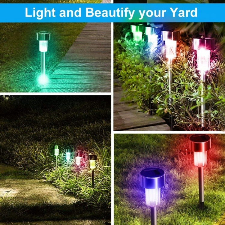 10 lampes solaires d'extérieur en acier inoxydable IP65 étanches à LED pour la décoration de jardin
