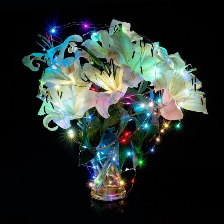 Bande lumineuse de fête / décoration SMD-0603 alimentée par USB (lumière blanche bleue), LED1001LG, LED1001LW