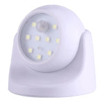 9 LED 240 LM 6000K Rotation à 360 degrés Capteur de mouvement sans fil Lumière d'armoire / Veilleuse / Lampe murale pour chambre, salon, salle de bain, couloir