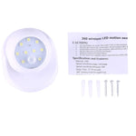 9 LED 240 LM 6000K Rotation à 360 degrés Capteur de mouvement sans fil Lumière d'armoire / Veilleuse / Lampe murale pour chambre, salon, salle de bain, couloir