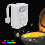 Veilleuse de toilette, DC 5V, lumière de stérilisation UV à détecteur de mouvement PIR