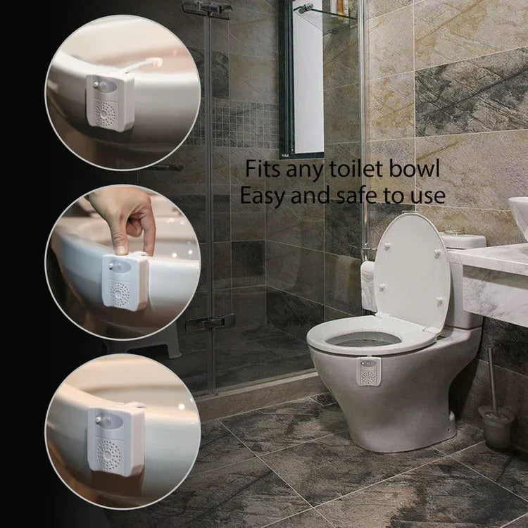 Veilleuse de toilette, DC 5V, lumière de stérilisation UV à détecteur de mouvement PIR