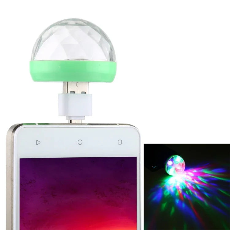 Lampe de scène boule magique LED USB RGB 4W avec adaptateur Micro USB, avec adaptateur Micro USB