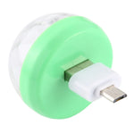 Lampe de scène boule magique LED USB RGB 4W avec adaptateur Micro USB, avec adaptateur Micro USB