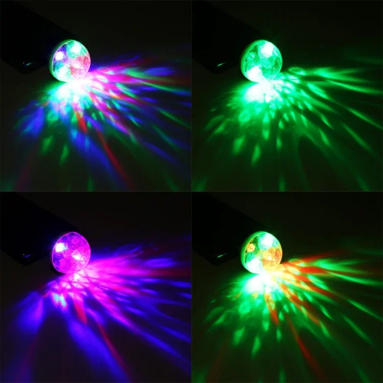 Lampe de scène boule magique LED USB RGB 4W avec adaptateur Micro USB, avec adaptateur Micro USB
