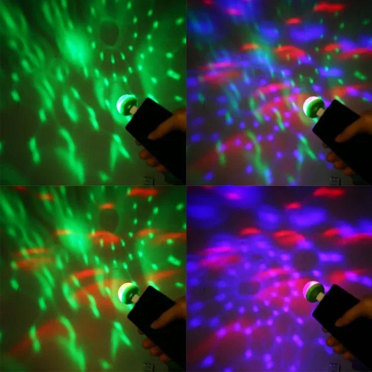 Lampe de scène boule magique LED USB RGB 4W avec adaptateur Micro USB, avec adaptateur Micro USB