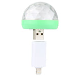 Lampe de scène boule magique LED USB RGB 4W avec adaptateur 8 broches, avec adaptateur 8 broches