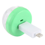 Lampe de scène boule magique LED USB RGB 4W avec adaptateur 8 broches, avec adaptateur 8 broches