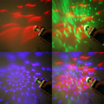 Lampe de scène boule magique LED USB RGB 4W avec adaptateur 8 broches, avec adaptateur 8 broches