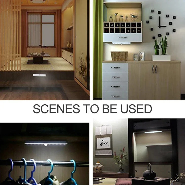 2.8W 60 LED Blanc Chaud Grand Écran Intelligent Détecteur de Mouvement Corps Humain Lumière LED pour Couloir et Armoire, Version Rechargeable USB, 2.8W 60 LED Blanc Chaud
