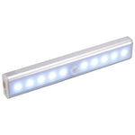 1.8W 10 LEDs Lumière blanche Écran large Capteur intelligent de corps humain Lampe de couloir à LED, Version sur piles, 1.8W 10 LEDs Blanc (Version sur piles)
