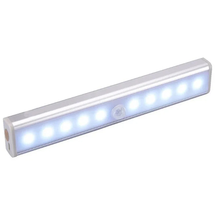 1.8W 10 LEDs Lumière blanche Écran large Capteur intelligent de corps humain Lampe de couloir à LED, Version sur piles, 1.8W 10 LEDs Blanc (Version sur piles)