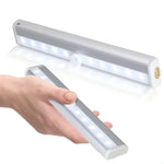 1.8W 10 LEDs Lumière blanche Écran large Capteur intelligent de corps humain Lampe de couloir à LED, Version sur piles, 1.8W 10 LEDs Blanc (Version sur piles)