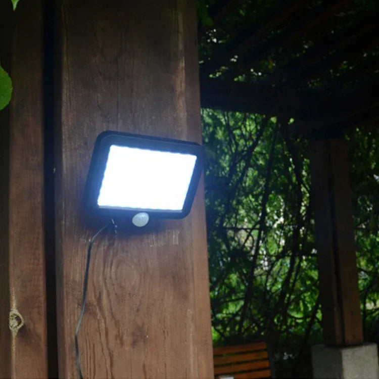 Lampe murale solaire COB avec détection corporelle séparée, lumière de jardin étanche pour extérieur, éclairage de rue, 100 COB