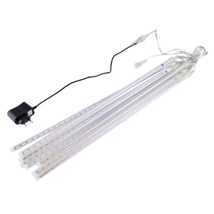 Lumière décorative LED, diamètre du tube : 1,2 cm, CA 100-240 V, prise US, EU en option, 8 pièces 50 cm/bleu, 8 pièces 50 cm/multicolore, 8 pièces 50 cm/blanc