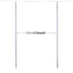 Lumière décorative LED, diamètre du tube : 1,2 cm, CA 100-240 V, prise US, EU en option, 8 pièces 50 cm/bleu, 8 pièces 50 cm/multicolore, 8 pièces 50 cm/blanc