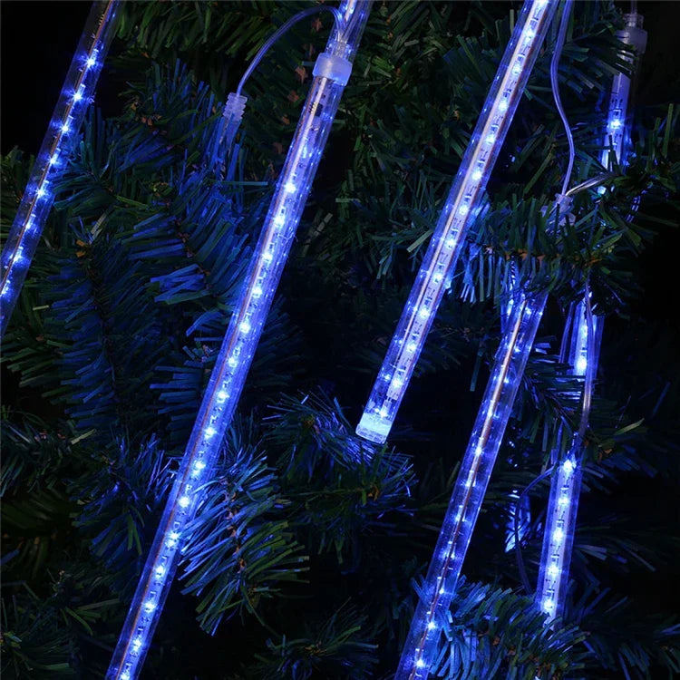 Lumière décorative LED, diamètre du tube : 1,2 cm, CA 100-240 V, prise US, EU en option, 8 pièces 50 cm/bleu, 8 pièces 50 cm/multicolore, 8 pièces 50 cm/blanc
